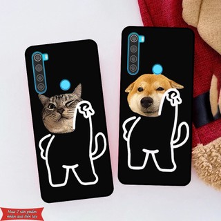 Ốp lưng Xiaomi Redmi Note 8 / Note 8 Pro in hình chó mèo siêu ngầu