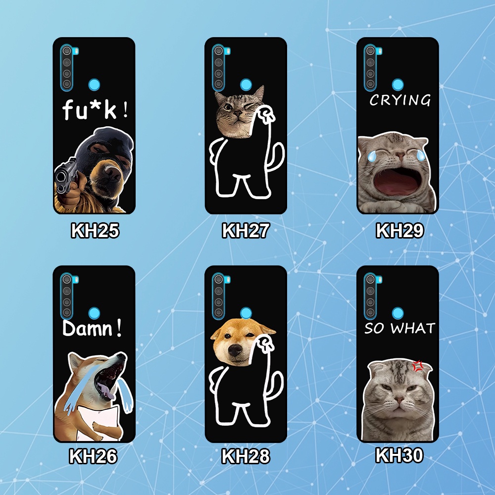 Ốp lưng Xiaomi Redmi Note 8 / Note 8 Pro in hình chó mèo siêu ngầu