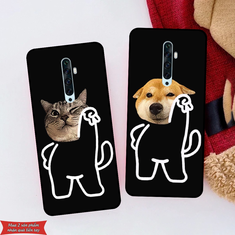 Ốp lưng Oppo Reno 2 / Reno2 F / Reno 2Z in hình chó mèo siêu ngầu
