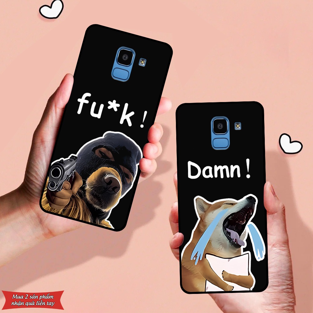 Ốp lưng Samsung J6 2018 / J6 Plus / J6+ in hình chó mèo siêu ngầu