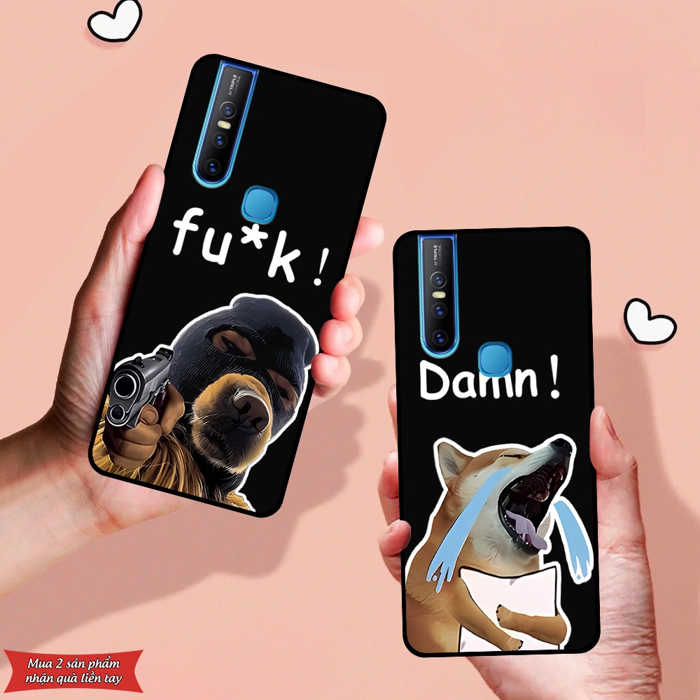 Ốp lưng Vivo V15 / V15 Pro in hình chó mèo siêu ngầu