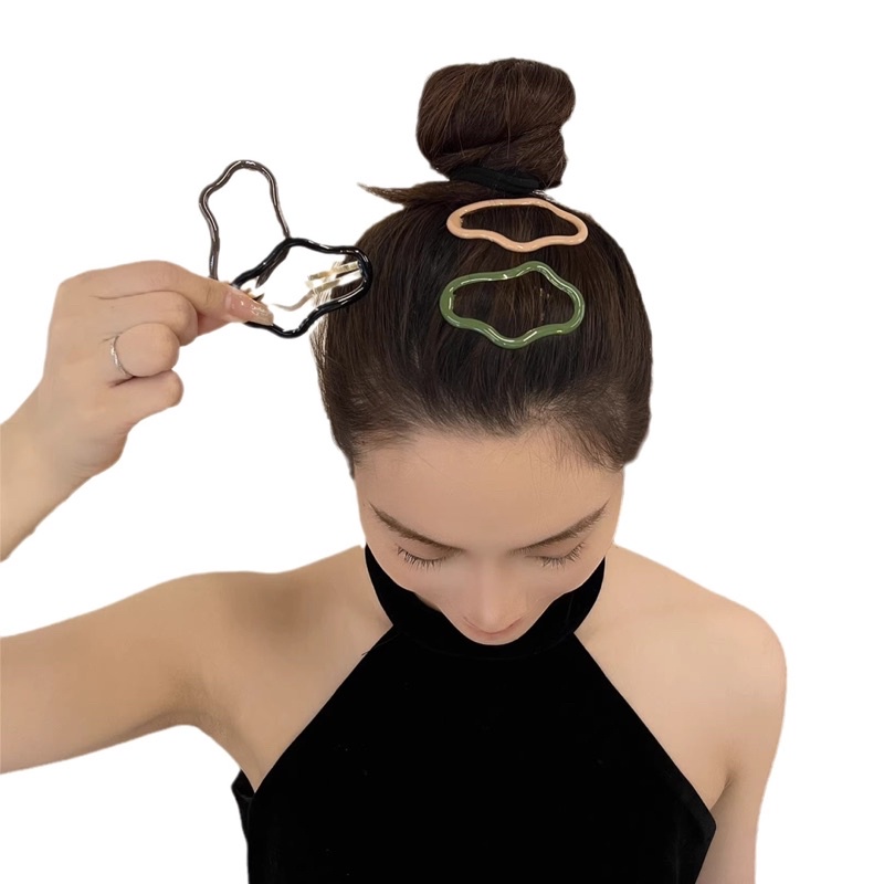 Kẹp tóc mái hình đám mây nhiều màu