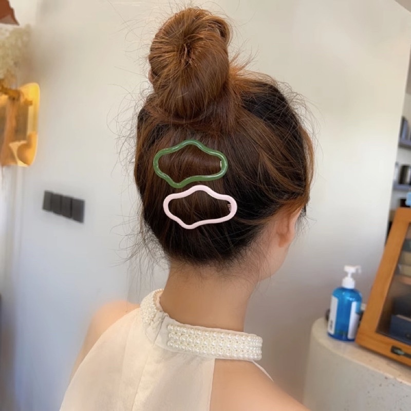 Kẹp tóc mái hình đám mây nhiều màu