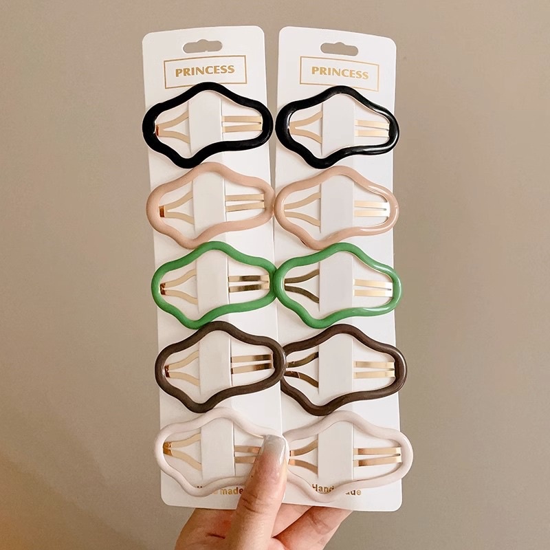 Kẹp tóc mái hình đám mây nhiều màu