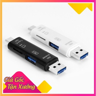 Đầu đọc thẻ nhớ OTG 5 trong 1 đọc mọi loại thẻ, hàng tốt giá rẻ