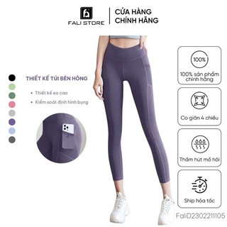 Quần Nữ Tập Gym/Yoga/Pilates FALI Có Túi Lưới Nâng Hông Hách Dáng Siêu Co Giãn 4 Chiều Thấm Hút Mồ Hôi  FQG02