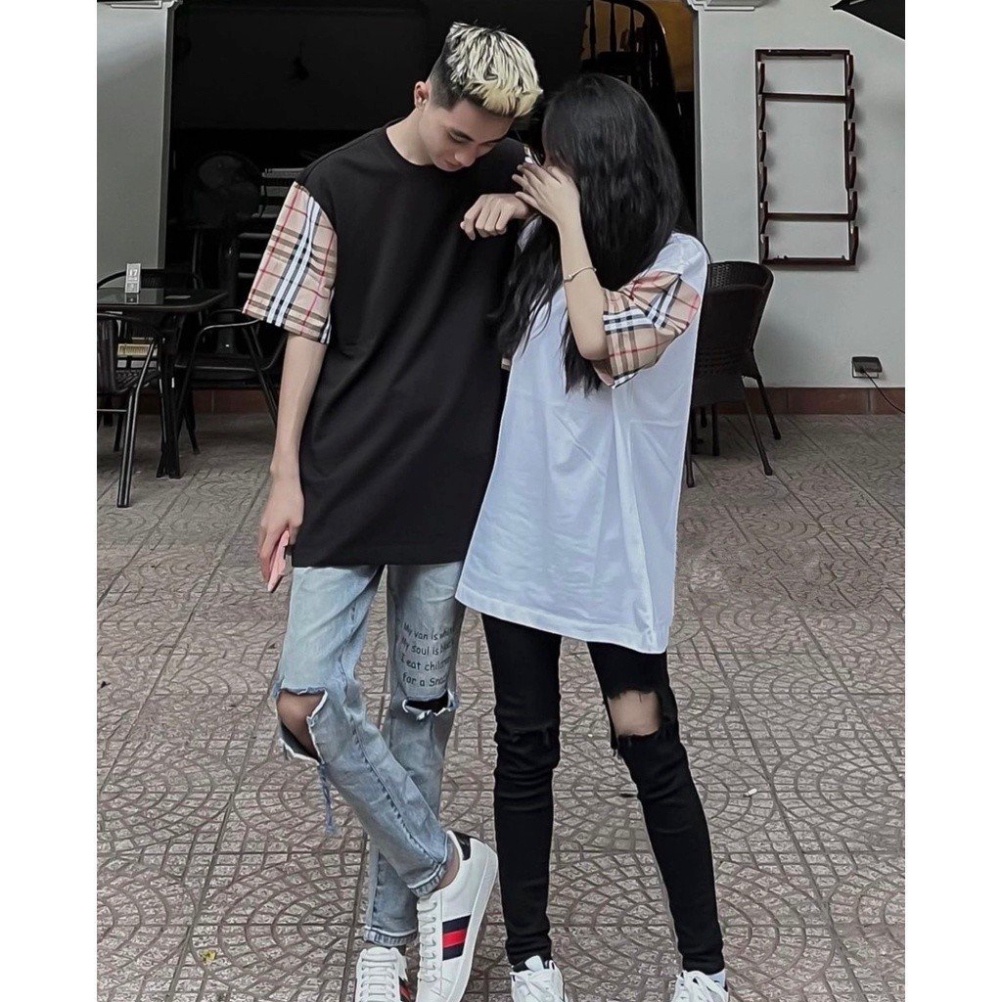 Áo Thun Burb.erry BBR VINTAGE SERRA Tay Kẻ Sọc Vải Cao Cấp Unisex - Áo From Dáng Unisex Nam Nữ Hottend 2023