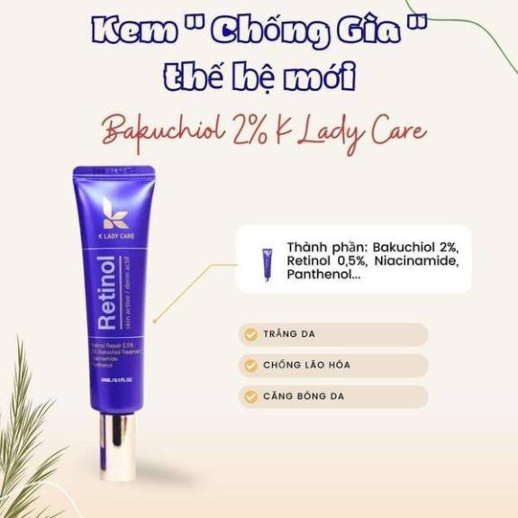 Kem dưỡng Retinol K Lady Care 30ml,Giảm mụn, kiểm soát dầu nhờn, cấp ẩm, làm mờ thâm nám | BigBuy360 - bigbuy360.vn