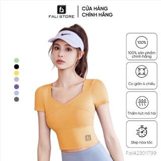 Áo tập gym nữ, áo bra tập gym croptop, lót đệm ngực 2 lớp thoáng khí co giãn 4 chiều FaliS232414180
