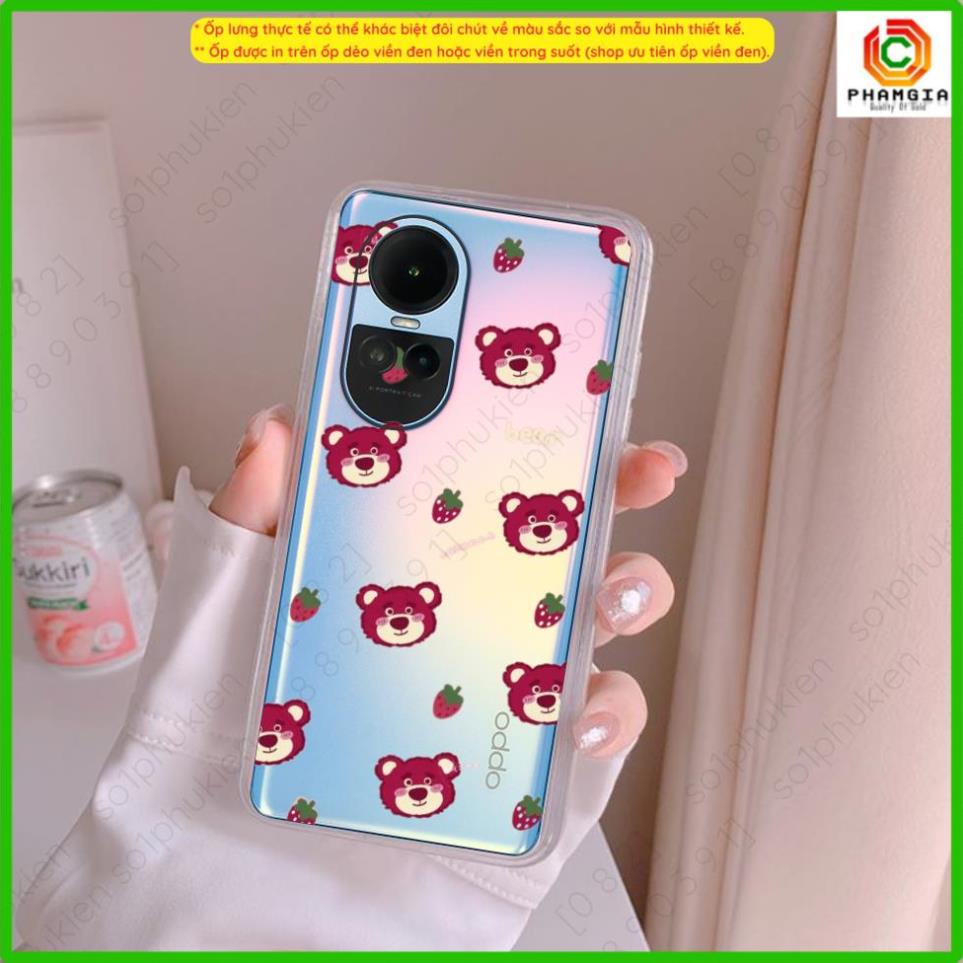 Ốp lưng OPPO Reno 10 5G / Reno 10 Pro 5G  dẻo trong in hình nhiều mẫu thiết kế dễ thương, đẹp