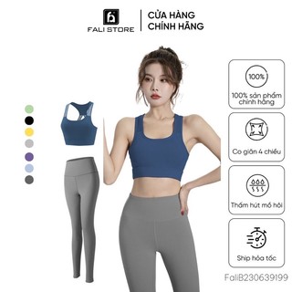 Bộ tập yoga, quần áo tập gym nữ FaliS2302107380 siêu co giãn 4 chiều nâng hông tôn dáng, kéo dài chân, tôn vòng eo