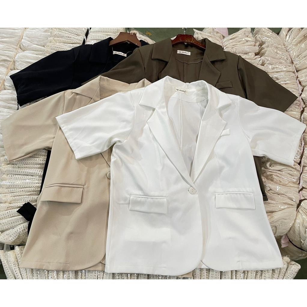 Áo Blazer ngắn tay thời trang Hàn Quốc dễ phối đồ Ulzzang Style phong cách dễ thương Hàn Quốc A06 | BigBuy360 - bigbuy360.vn