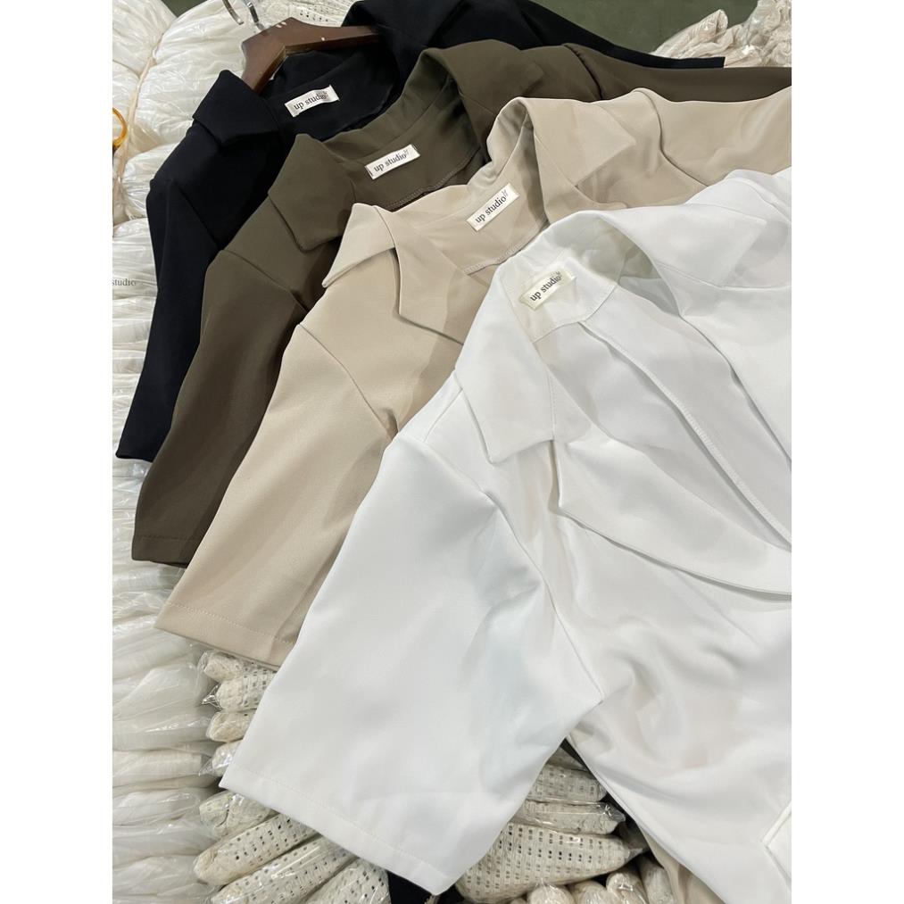Áo Blazer ngắn tay thời trang Hàn Quốc dễ phối đồ Ulzzang Style phong cách dễ thương Hàn Quốc A06 | BigBuy360 - bigbuy360.vn