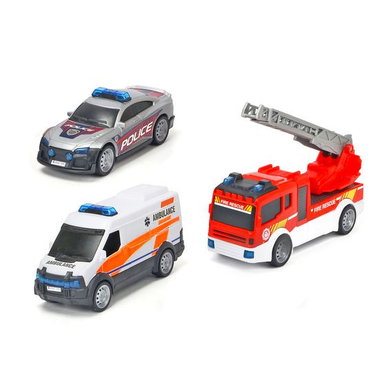 Bộ 3 Đồ Chơi Xe Cứu Hộ DICKIE TOYS SOS Team Set 203712015038- Simba Toys Vietnam