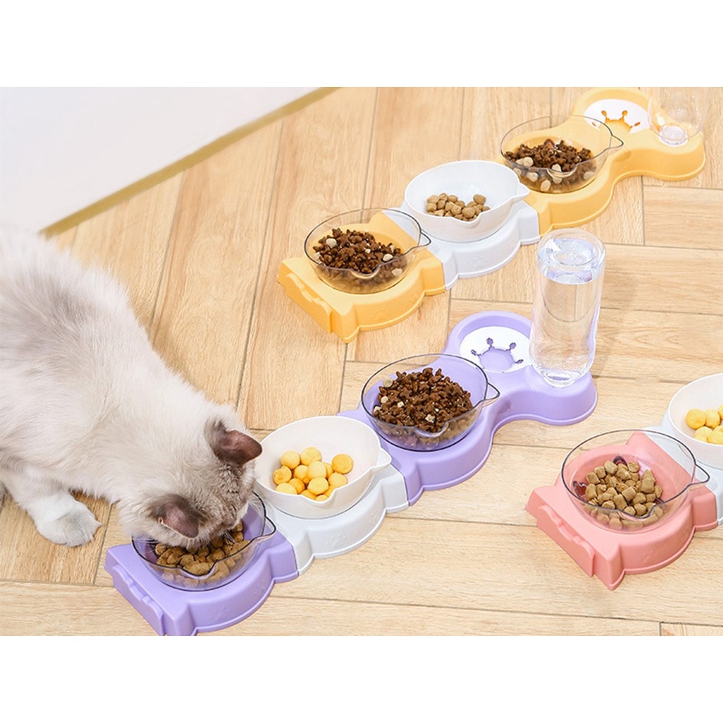 Bát ăn uống ghép hình_Bát ăn đôi_Bát ăn đơn chó chó mèo