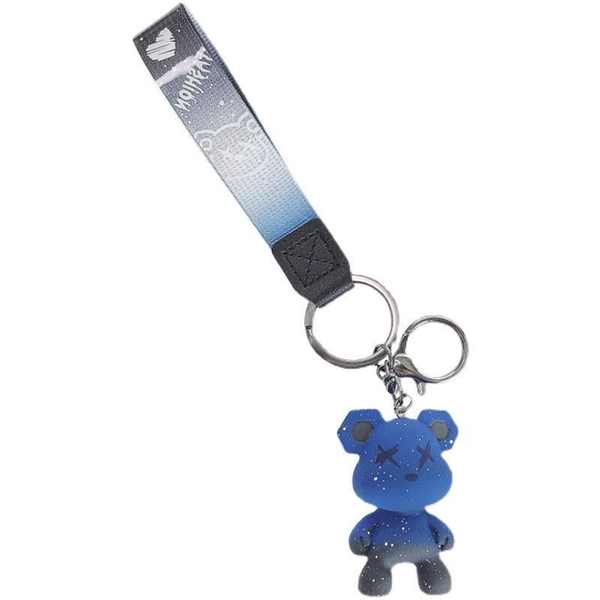 Móc khoá xe máy móc khoá cute Dễ thương phim hoạt hình bạo lực gấu chìa khóa đôi nam nữ cặp vợ chồng cá tính túi xách treo chuỗi chìa khóa xe sáng tạo quà tặng nhỏ