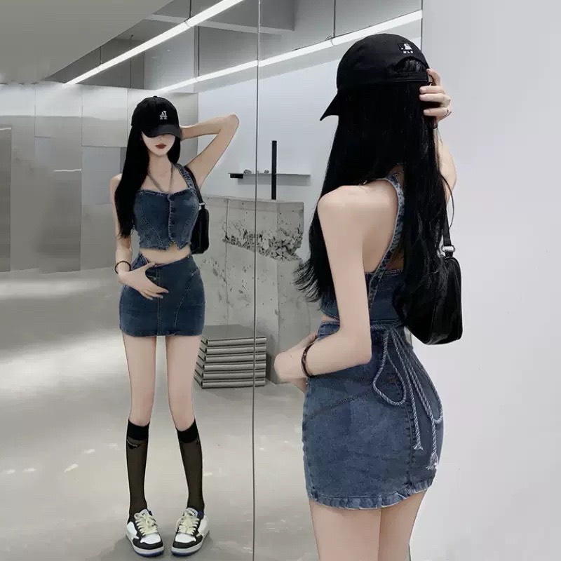 Áo 2 dây croptop bản vuông chữ giu chì đính nút cực xinh , chất thun bozip mềm mịn ly alohashop91