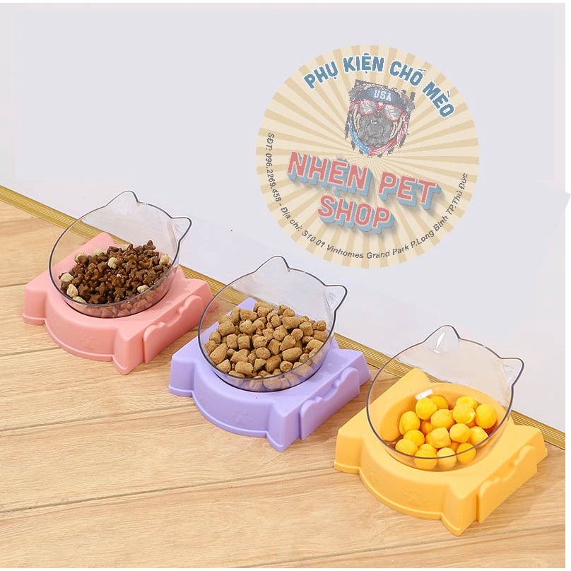 Bát ăn uống ghép hình_Bát ăn đôi_Bát ăn đơn chó chó mèo