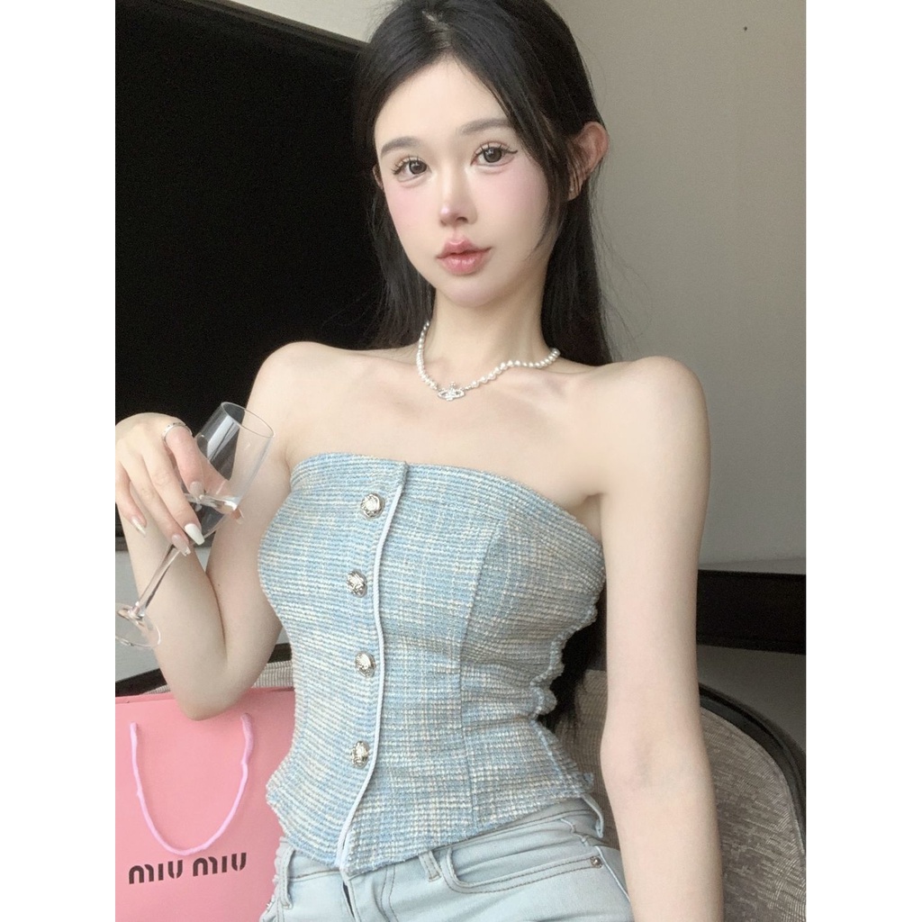 Áo Ống Dáng Ôm Phong Cách Thời Trang Mới Mùa Hè Dành Cho Nữ