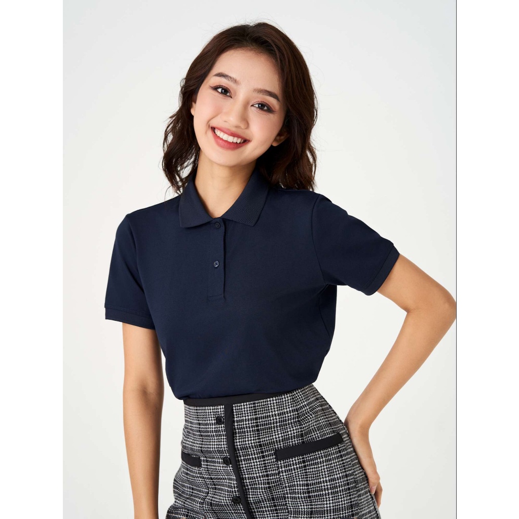 Áo polo nữ CANIFA chất liệu cotton pha 6TP23S003