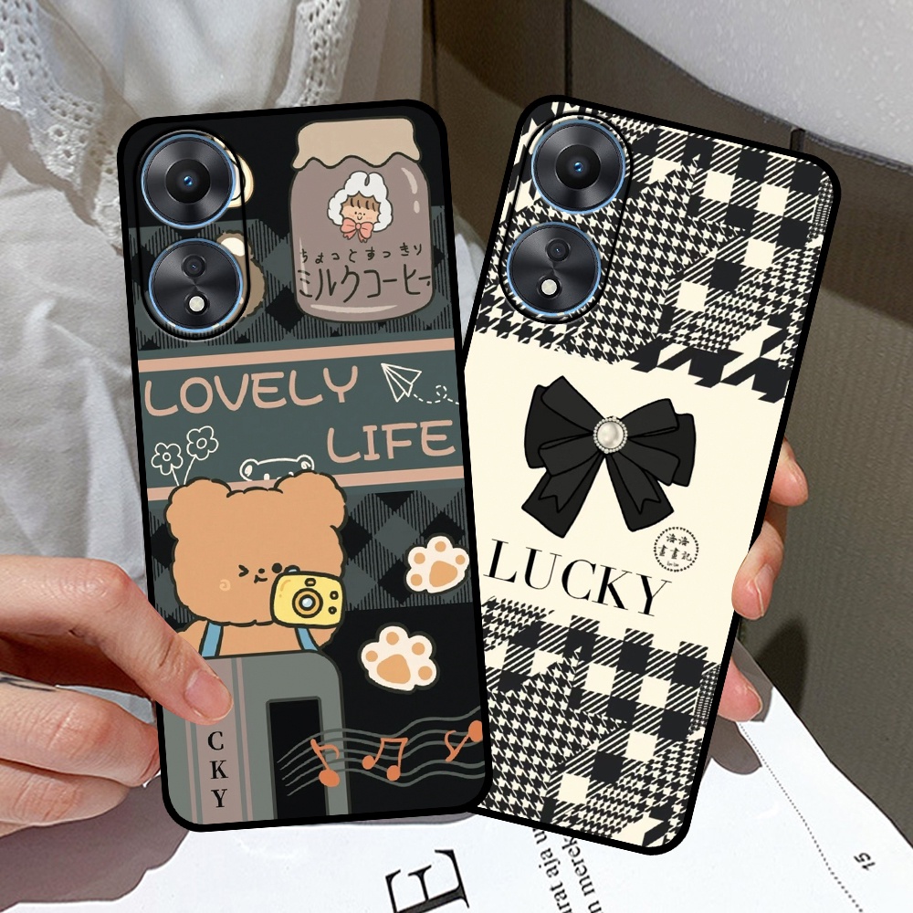 Ốp lưng Oppo A38 4G / A58 4G 5G / A78 4G 5G / A98 5G in hình gấu bear dễ thương, cute hottrend