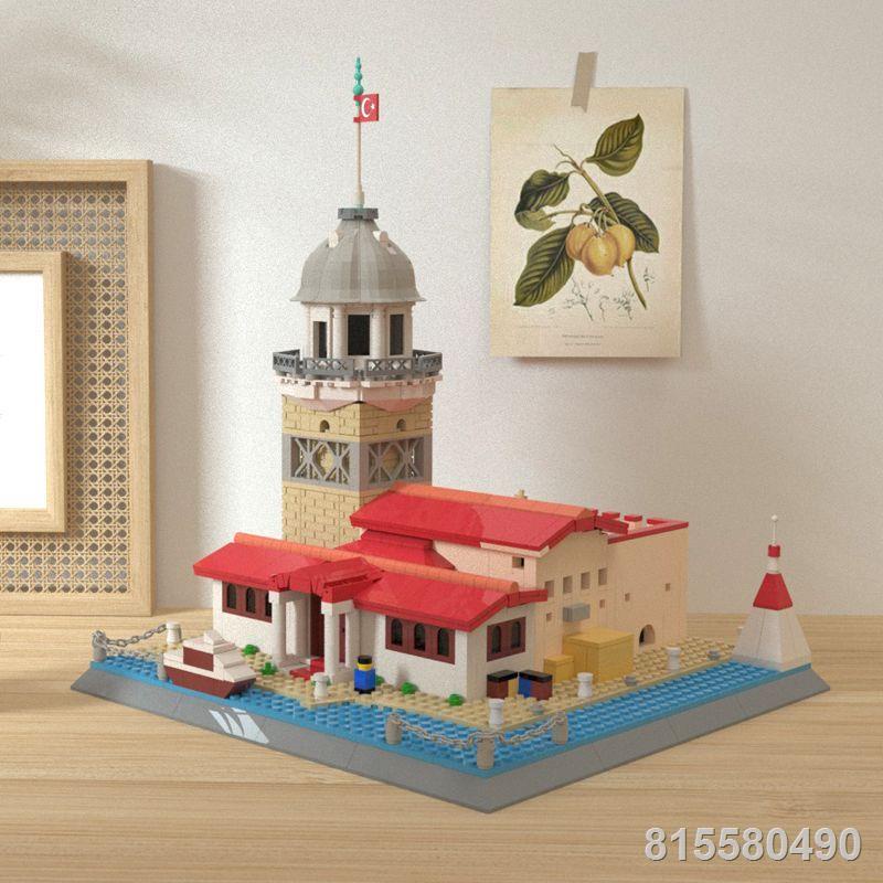 Tương thích với  ngôi nhà quê xây dựng khối bé trai nhà xây dựng thành phố DIY xây dựng bé gái giáo dục đồ chơi lắp