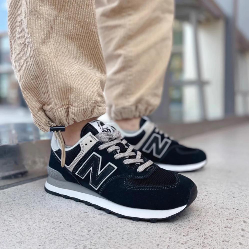 Giày sneaker  New balance 574 black giày chính hãng nam&nữ