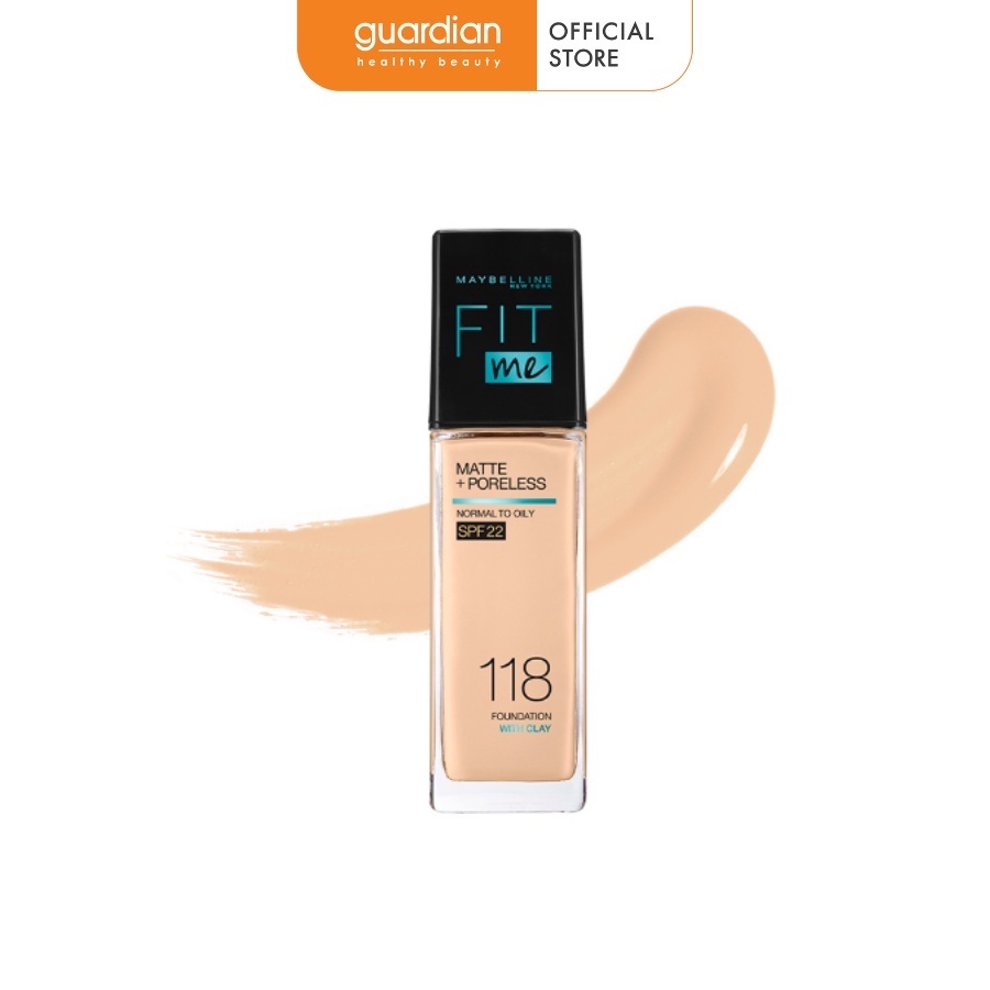 Kem Nền Mịn Nhẹ Kiềm Dầu Maybelline Fit Me Spf22 #118 Light Beige 30ml