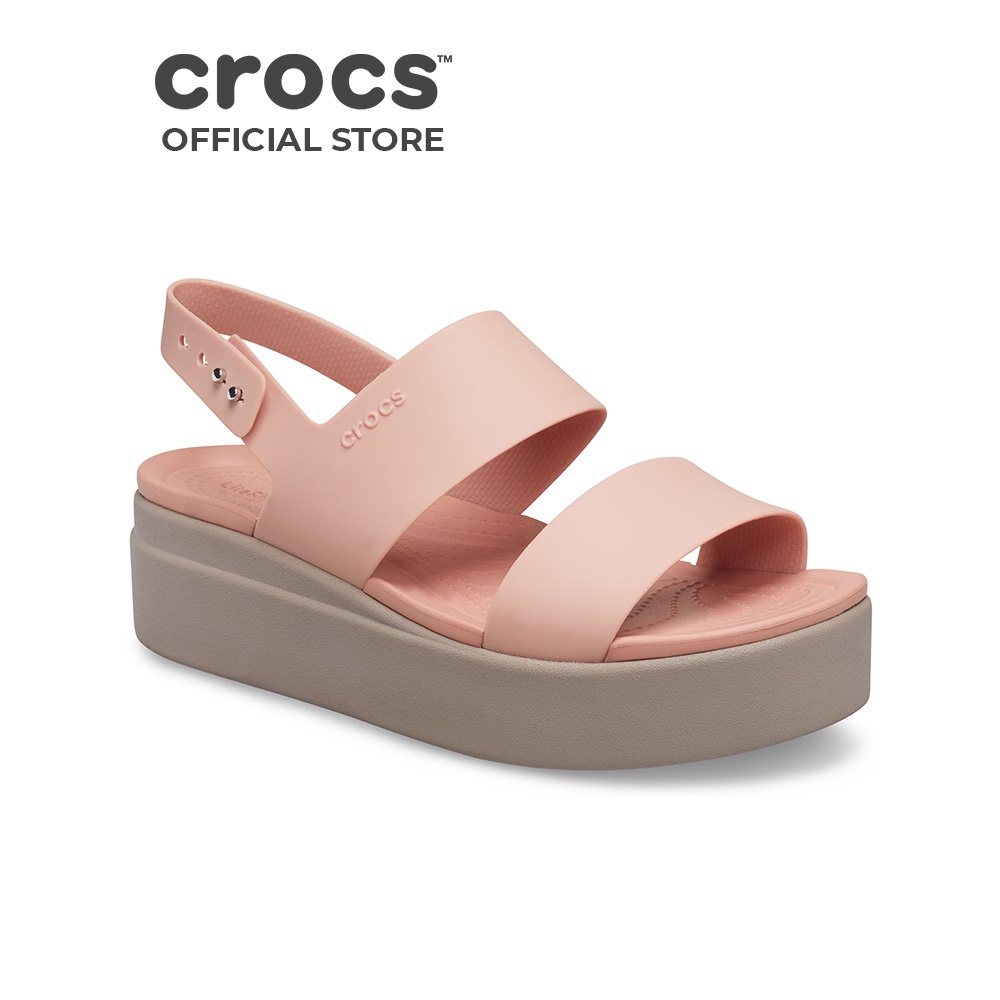 Giày Đế Xuồng Nữ Crocs Brooklyn - Pale Blush