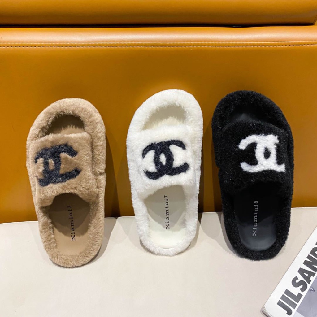 Dép Lông Đế Dày Thời Trang Thu Đông 2023 Dành Cho Nữ Mềm