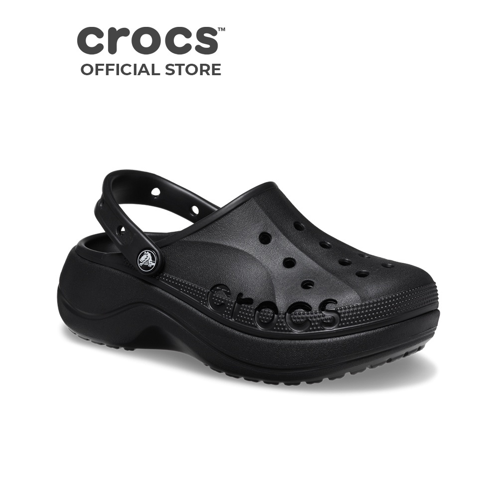 Giày Clog Nữ Crocs Baya Platform - Black