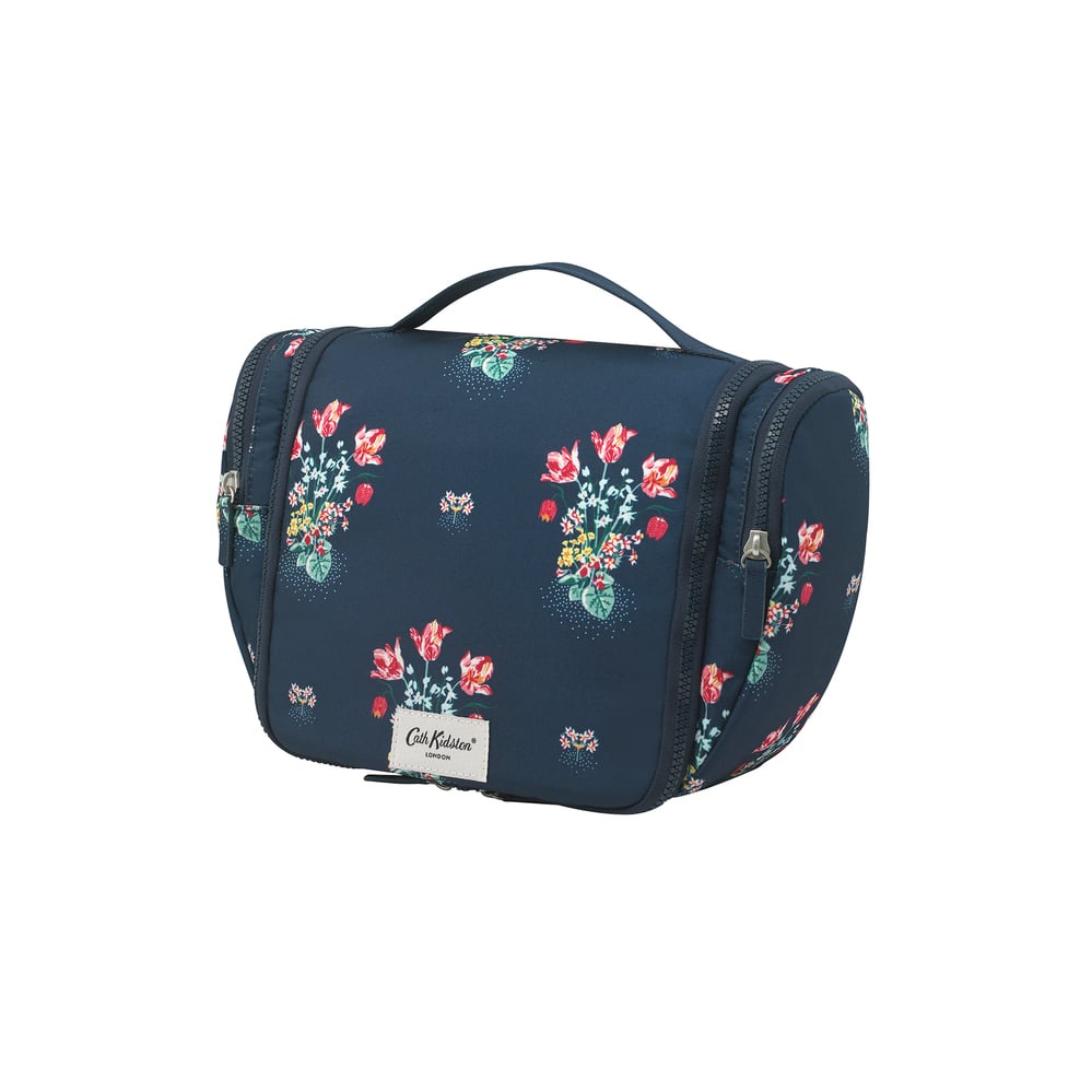 Túi đựng đồ dùng nhà tắm/Large Travel Wash Bag Spot Bouquet - Navy - 1083804