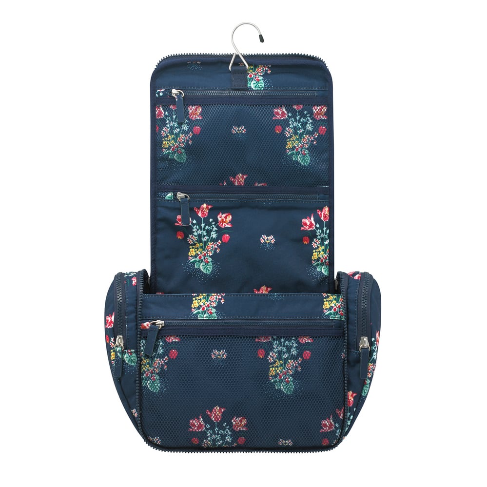Túi đựng đồ dùng nhà tắm/Large Travel Wash Bag Spot Bouquet - Navy - 1083804