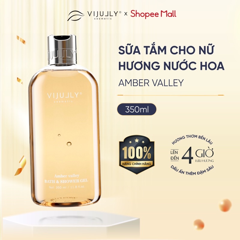 Sữa tắm Dưỡng da hương nước hoa Vi Jully 350ml