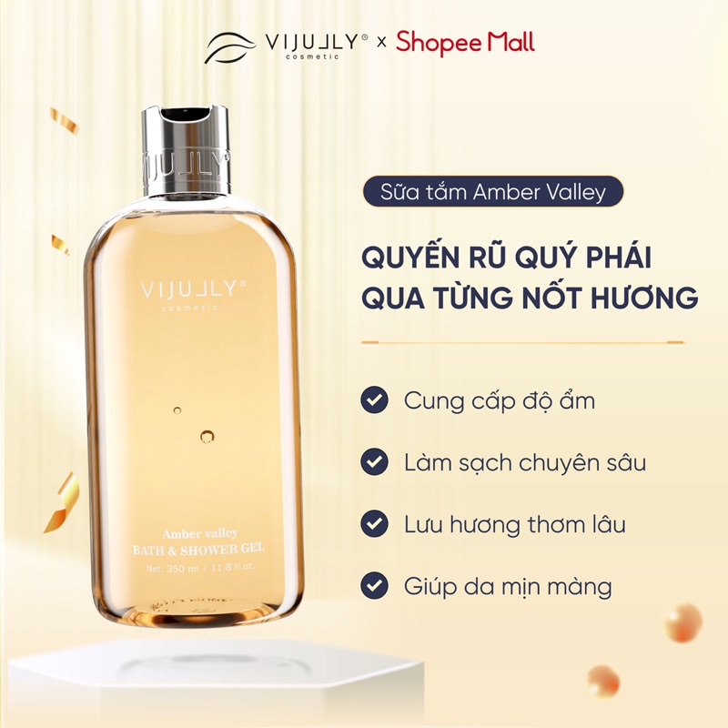 Sữa tắm Dưỡng da hương nước hoa Vi Jully 350ml