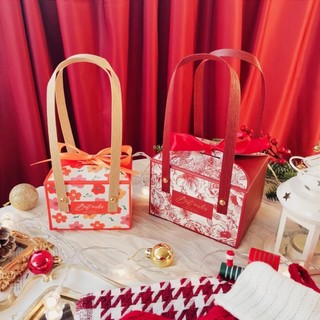 Hộp hoa vintage đựng quà tặng, bánh kẹo có quai xách 2023 Hy Hy Store