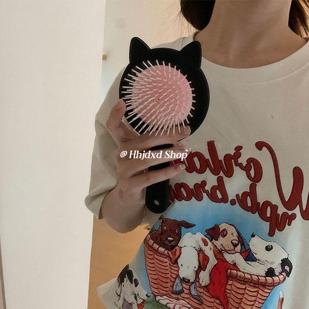 Dễ Thương Lược Chải Tóc Hình Tai Mèo Xinh Xắn