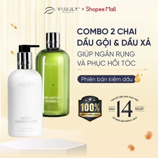 Bộ gội xả ngăn rụng - phục hồi tóc vijully dầu gội bưởi và dầu xả dừa 350ml