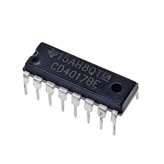 Ic logic cd4017be dip16