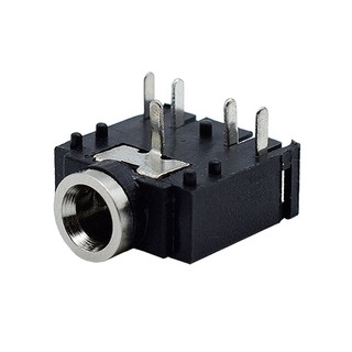 Jack audio 3.5mm 3f07 5p đen