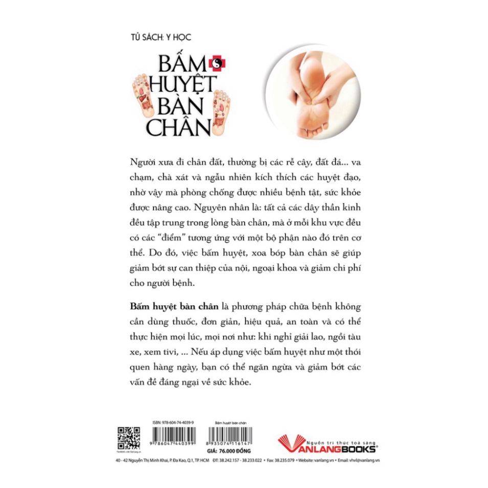 Sách Bấm Huyệt Bàn Chân - VL1