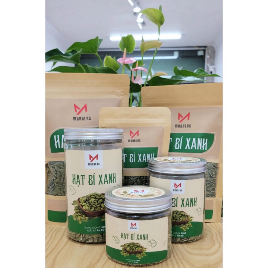 Hạt Bí xanh Ấn Độ sấy giòn, nguyên vị hạt to đều mẩy 300g