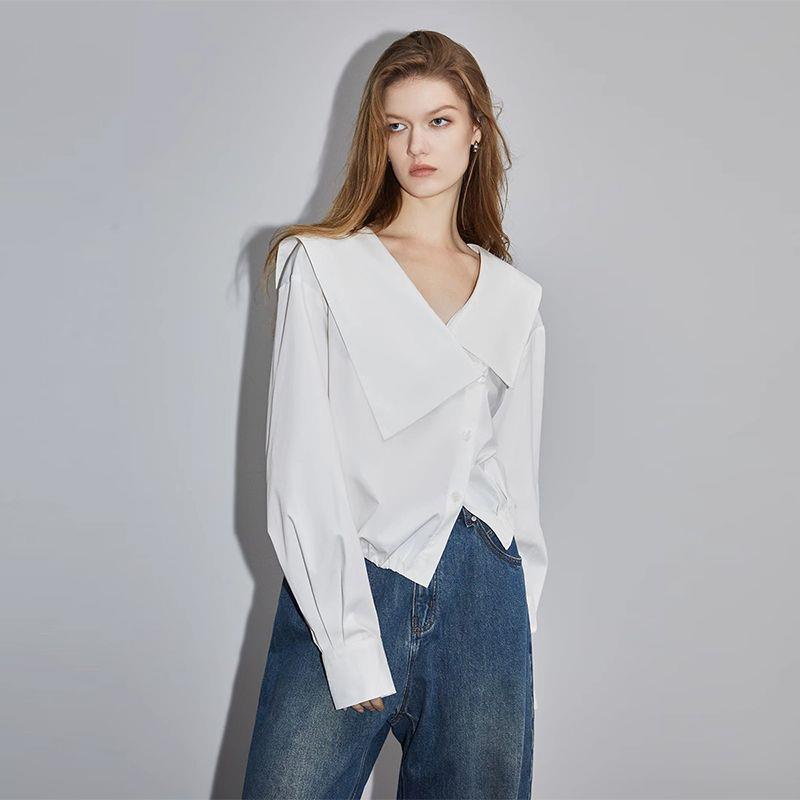 Áo Sơ Mi Dài Tay Thiết Kế Mới Cao Cấp Thời Trang Mùa Thu Theo Phong Cách Pháp Cho Nữ