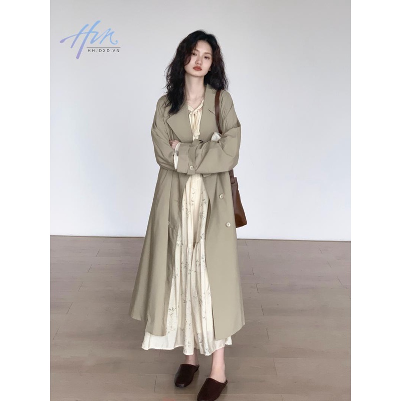 Đầm Hoa Tay Dài Phong Cách Trung Quốc Thời Trang Mùa Thu Mới 2023