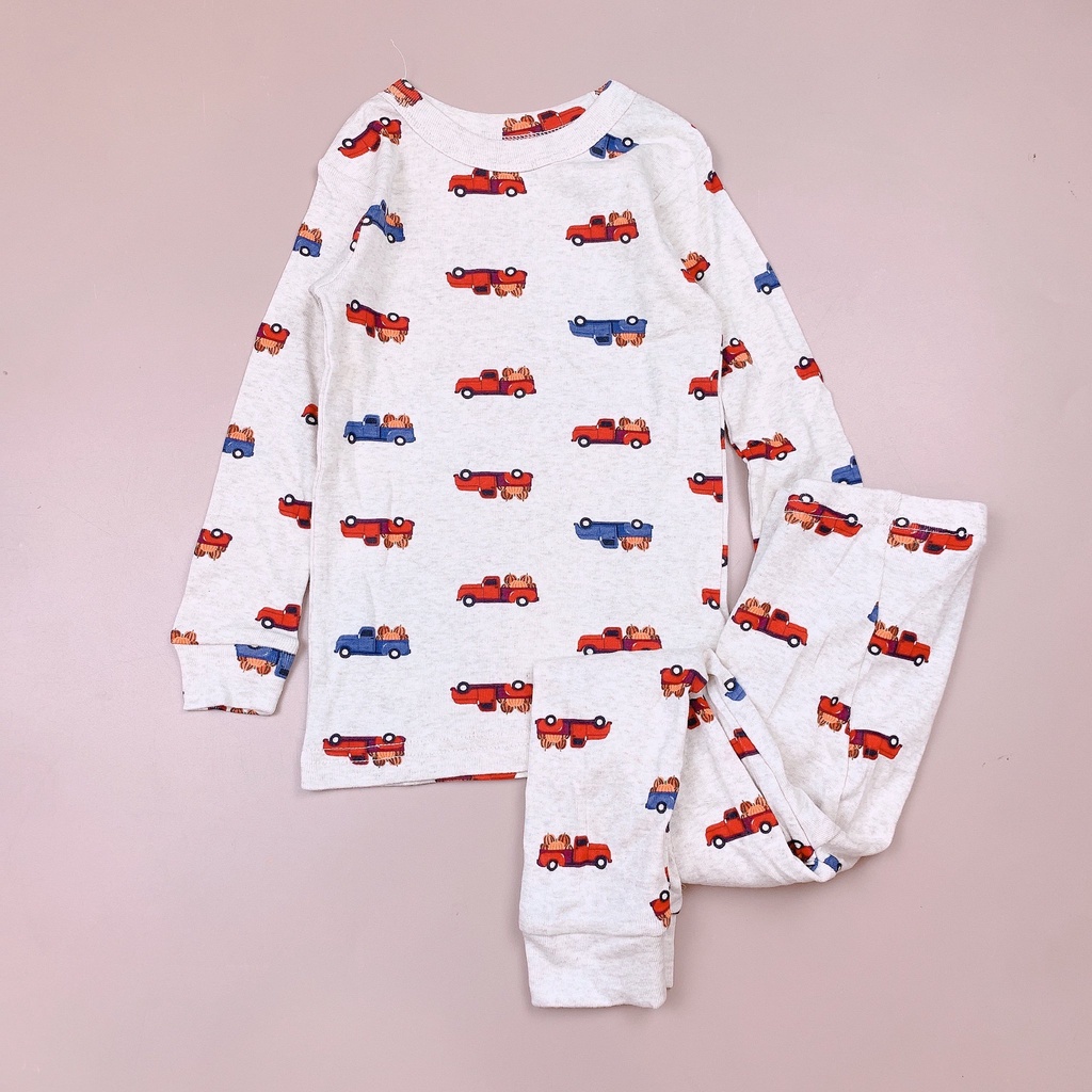 Bộ cotton BabyGap BT - nhiều hình ô tô size 12m - 6y