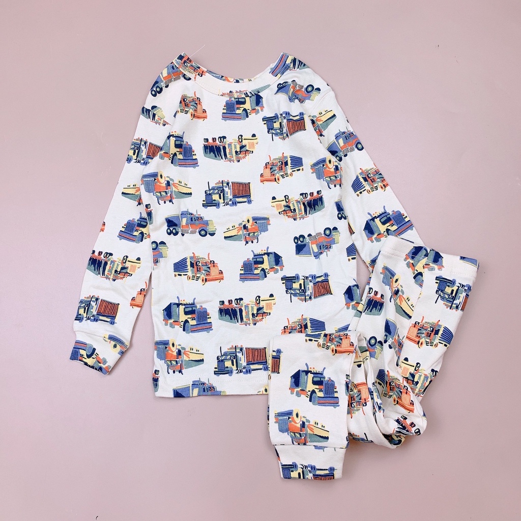 Bộ cotton BabyGap BT - nhiều hình ô tô size 12m - 6y