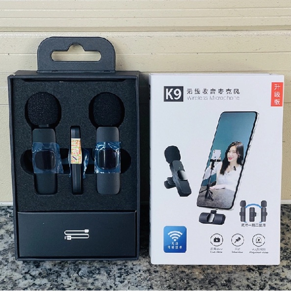 MICRO, MIC THU ÂM K9 PRO -  K8, K9, K02, K03, K35  CHO ĐIỆN THOẠI LÀM YOUTUBER, VLOG, LIVESTREAM