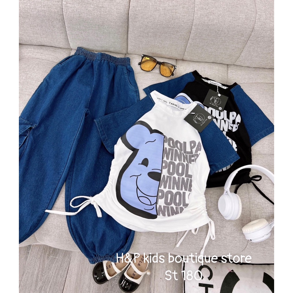 BỘ ÁO COTTON TÀU PHỐI QUẦN JEAN DÀI MỀM CỰC SỊN SÒ 10-30KG(POOL)
