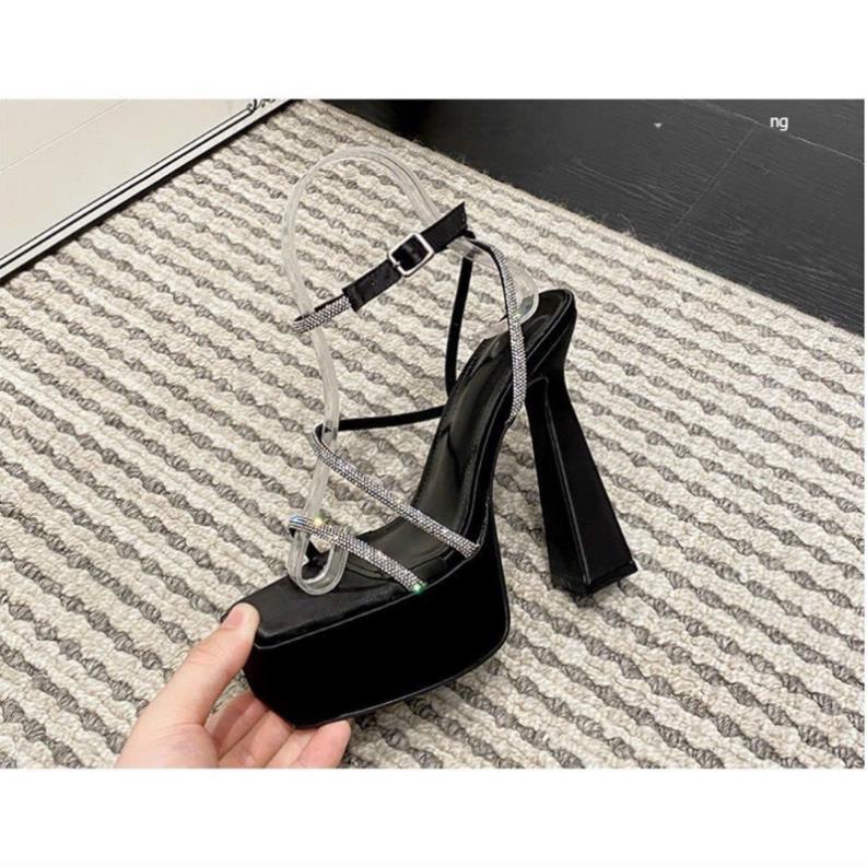 GIÀY SANDAL ĐÚP 14 PHÂN TÔN DÁNG QUAI DÂY ĐÁ SANG CHẢNH