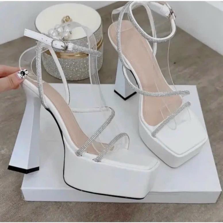 GIÀY SANDAL ĐÚP 14 PHÂN TÔN DÁNG QUAI DÂY ĐÁ SANG CHẢNH
